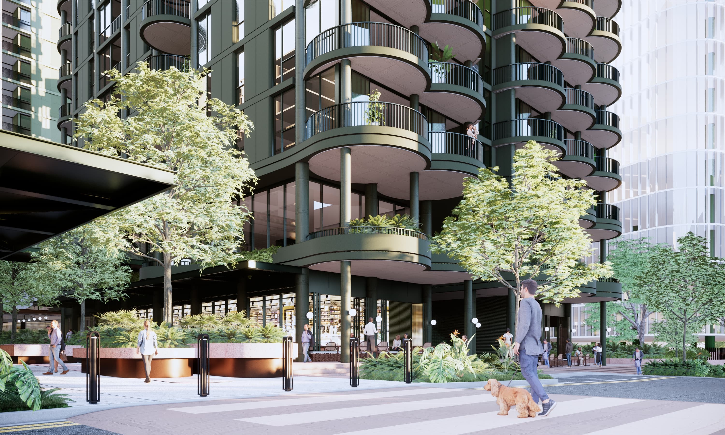 Buranda Village, QLD - Development of residential precinct - Tottenham Street. Artist's impression.